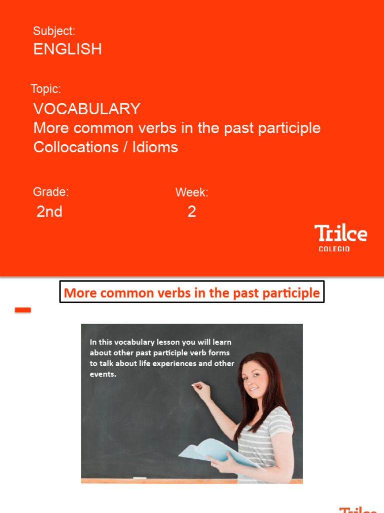 Common Past Participles for Kids | PDF | Verb