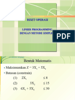 Linear Programming Dengan Metode Simplex - Fe Um 2024