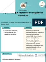 Expressões Que Representam Sequências Numéricas: Matemática