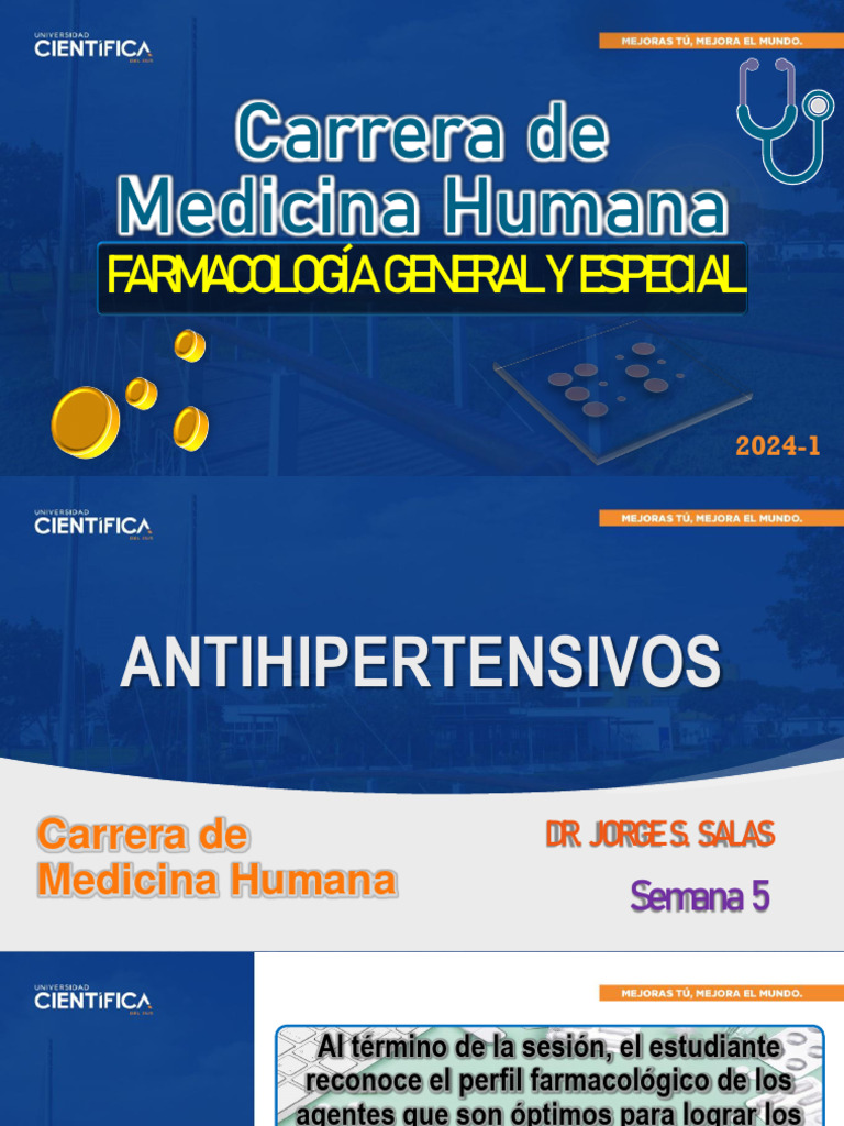 Farmacología General Y Especial Sema 05 2024 1 Pdf Hipertensión
