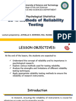 LU 4 Methods of Reliability Testing Concepts