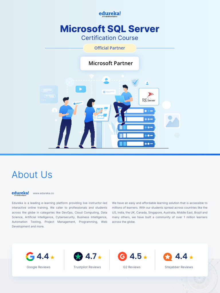 Edureka Training - Microsoft SQL Server Certification Course | PDF ...