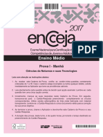 Encceja 2017 Ciências Da Natureza