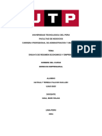 Ensayo Del Régimen Económico y Empresa (TA1)