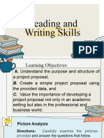 PROJECT PROPOSAL (Reading and Writing Skills)