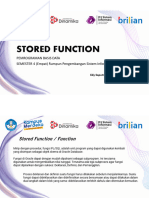 Materi Pertemuan 9 STORED FUNCTION