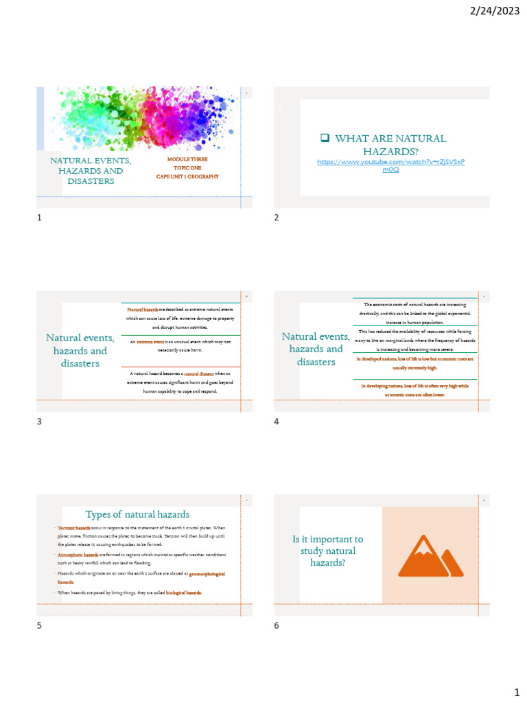 Understanding Natural Hazards and Disasters | PDF | Hazards | Natural ...