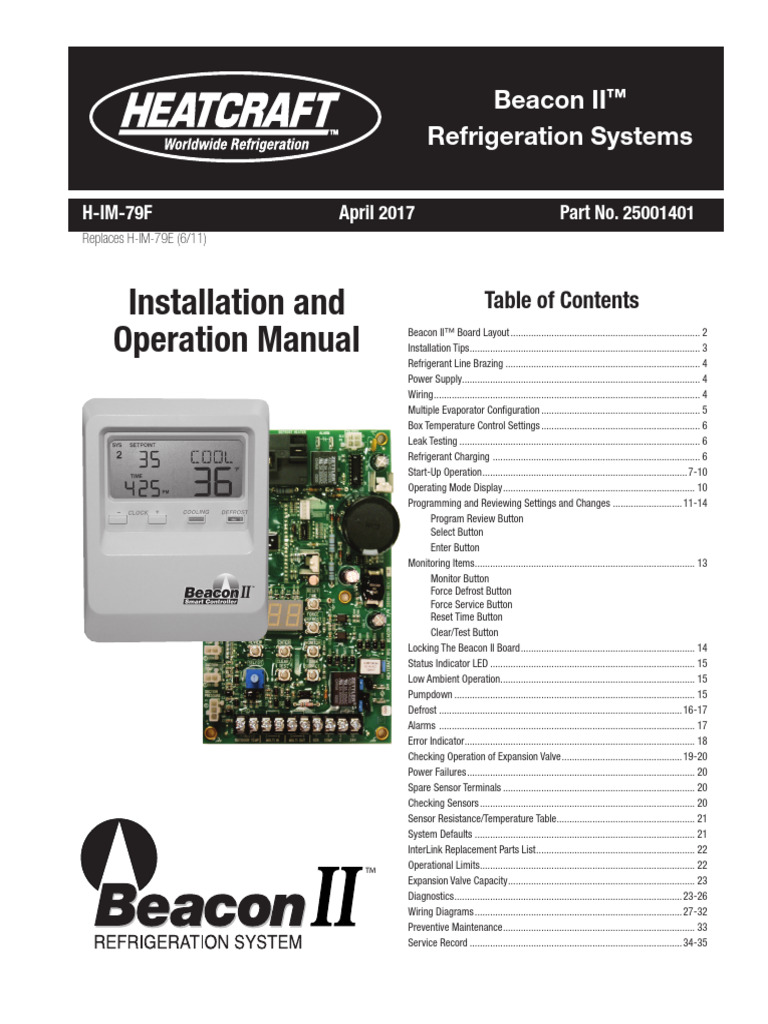 BeaconII Heatcraft PDF Transformer Thermostat