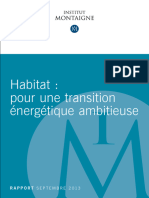 Rapport Montaigne Habitat Pour Une Trans