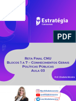 Reta Final - Cnu - Políticas Públicas - Aula 03 - Anotado