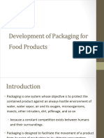 Development of Packaging For Food Products