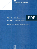 (Studia Judaica 35) Clemens Leonhard - Jewish Pesach and the Origins of the Christian Easter_ Open Questions in Current Research-Walter de Gruyter (2006)