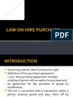 Law On Hire Purchase