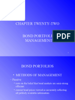 Chapter Twenty-Two Bond Portfolio Management