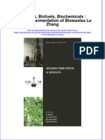 Free Download Biomass Biofuels Biochemicals Microbial Fermentation of Biowastes Le Zhang Full Chapter PDF