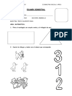 Examen Bimestral Junio-Julio Inicial 3 Años 2023