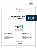 CSF204 - Format of Labfile