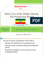 7.1 Basic Care During Postpartum Period 2017 2