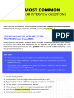 50 Most Common Job Interview Questions