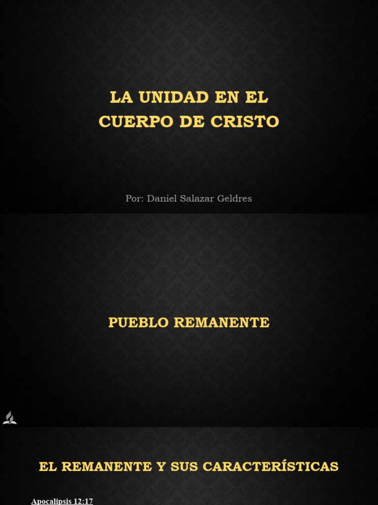 La Unidad en El Cuerpo de Cristo | PDF | Jesús | Iglesia Adventista del ...