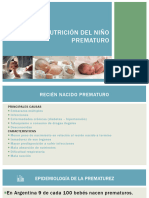 Prematuro Clasificacion y Alimentacion