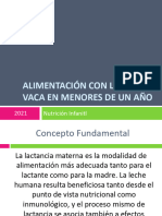 Consecuencias Alimentación Con Leche de Vaca en El Primer Año