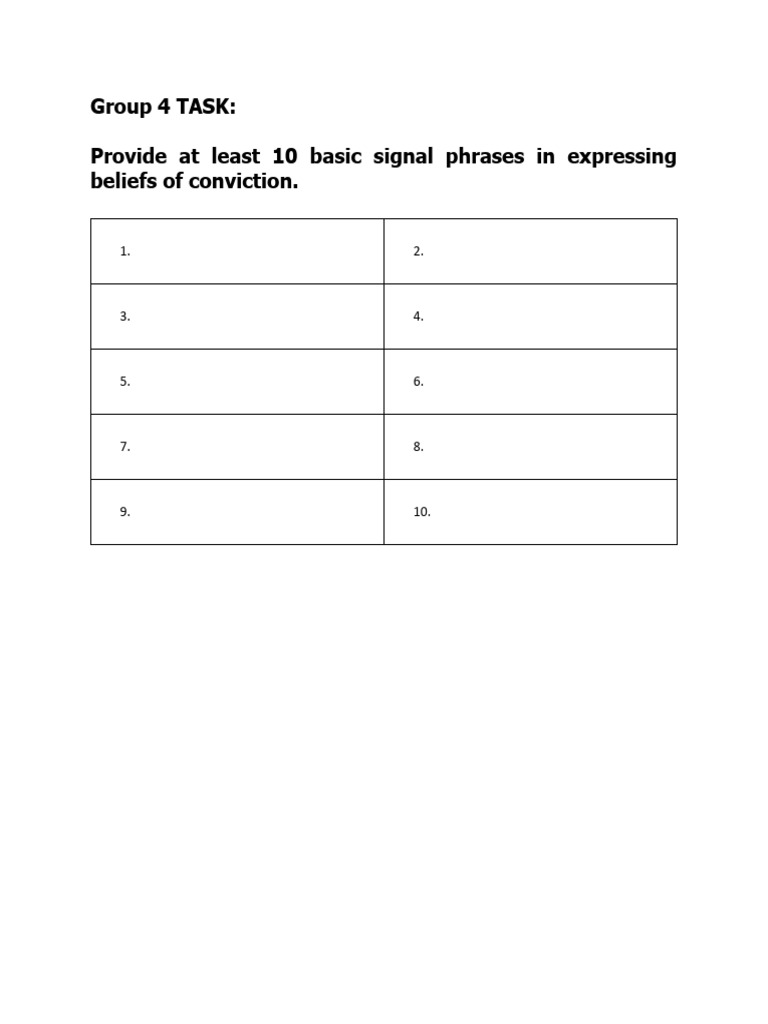 Group 4 Task | PDF
