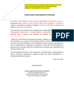 Modelo de Autorização para Realização de Pesquisa Atualizada