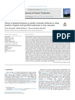 Theory of Planned Behavior To Predict Consumer Behavior in Using Products Irrigated (2021)