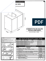 MANUAL GABINETE PIA DE COLUNA ECCOS COM PORTA (02300) 3º VERSÃO