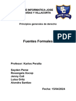 Fuentes Formales Del Derecho