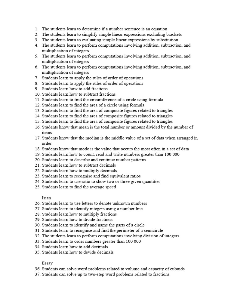 Us math pdf area numbers