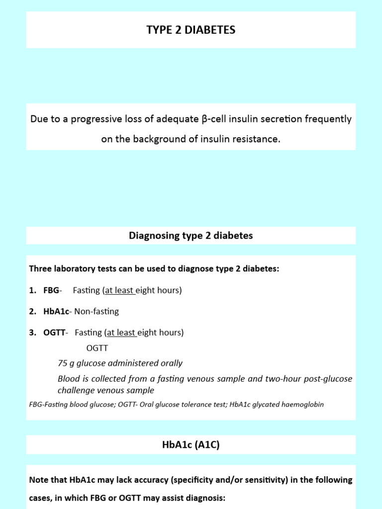 Understanding Type 2 Diabetes Diagnosis | PDF | Glycated Hemoglobin ...