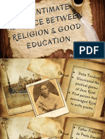 The Intimate Alliance Between Religion & Good Education