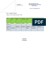 Horario II Pruebas I Periodo 11°