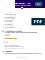 DMV Cheat Sheet Washington en Car Premium