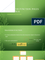Transfer Function - Poles and Zeros