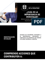 Importancia Investigación