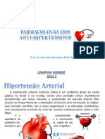 (Parte I) Farmacologia Dos Anti-Hipertensivos Jhonatta