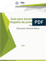 Guia para Docentes de Espanol de Primer Ano. I Ciclo 0