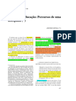 Texto Complementar - História Da Educação Percursos de Uma