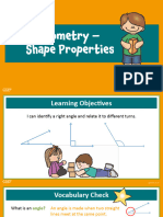 Geometry Relating Right Angles To Turns (Year 3) - M2PAT121