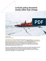 Russia's New Arctic Policy Document Signals Continuity Rather Than Change