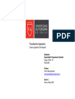 ORGANIZACIÓN INDUSTRIAL Especialidad II Sesión 1 - 2 - 3 Semestre I - 2024