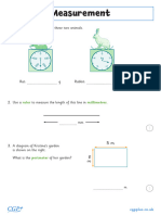 Year 3 Measurement Maths Assessment (Year 3) Full Colour - M2WAE3972