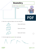 Year 3 Geometry Maths Assessment (Year 3) Full Colour - M2WAE3973