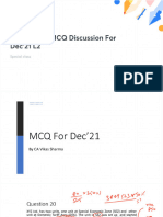Income Tax MCQ Discussion For Dec21 L2 With Anno