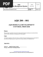 AQS 200-001design and Development Control - Rev6 031006s