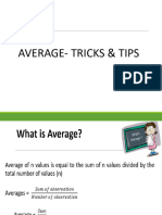 Average Tips Ans Tricks Analytical Skill