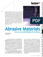 Abrasive Materials ในกระบวนการตัดวัสดุด้วยน้ำแรงดันสูง